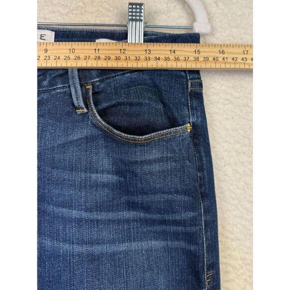 Frame Denim Le Crop Mini Boot Jeans Blue LCMB629 Women's Size 29 - Picture 3 of 10